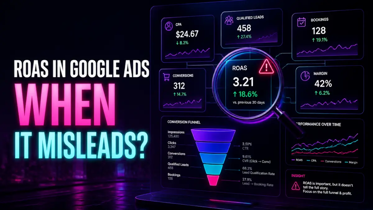 ROAS in Google Ads: when it helps and when it misleads