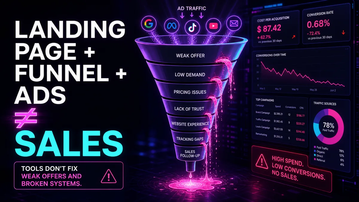 Why “Landing Page + Funnel + Ads” Is Not a Universal Sales Formula